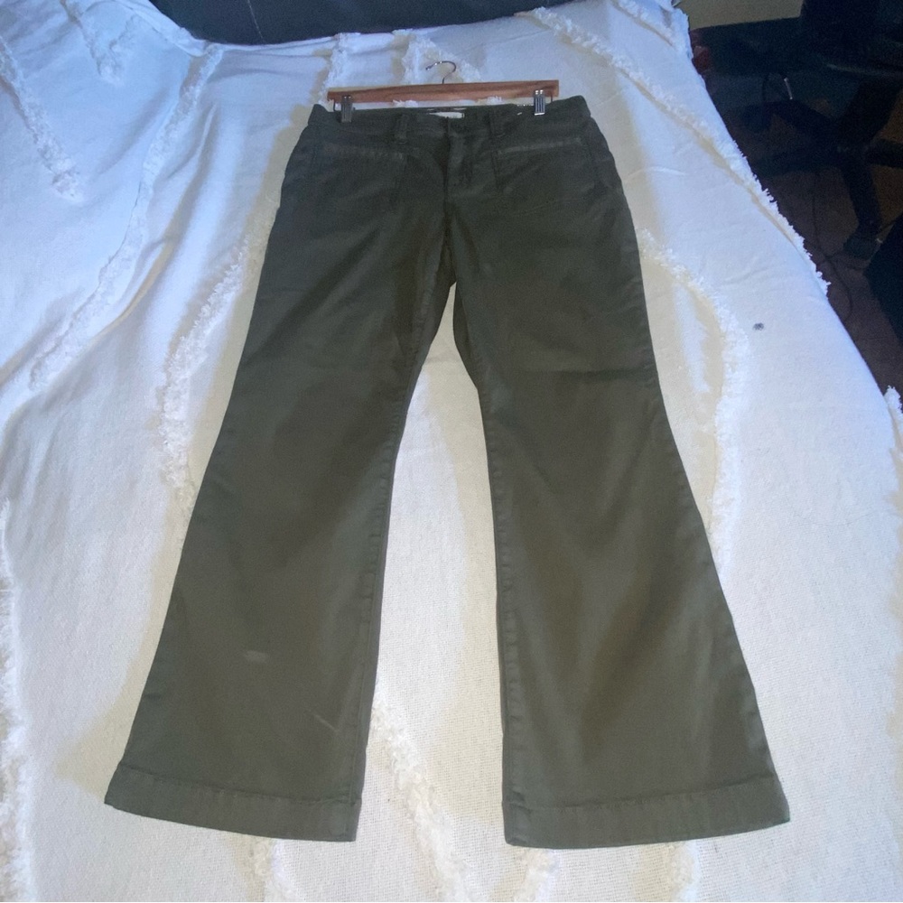 Madewell Mid-Rise Kick Out Jeans Olive Green Size 31 - Picture 9 of 17